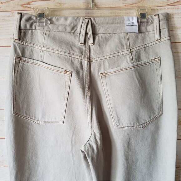 Good American High-Rise 5-Pocket Styling 100% Cotton Jeans in Bone001 - Picture 4 of 8